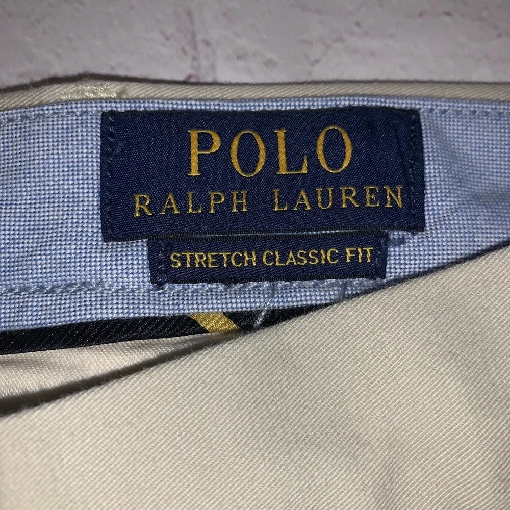 Polo Ralph Lauren Shorts Men's 50 Beige Chinos Stretch Classic Fit 9